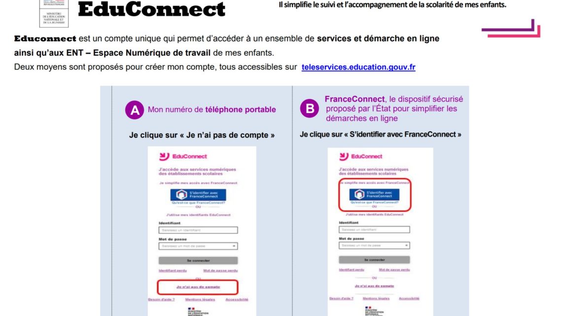 Créer son compte Téléservice Créer son compte Téléservice